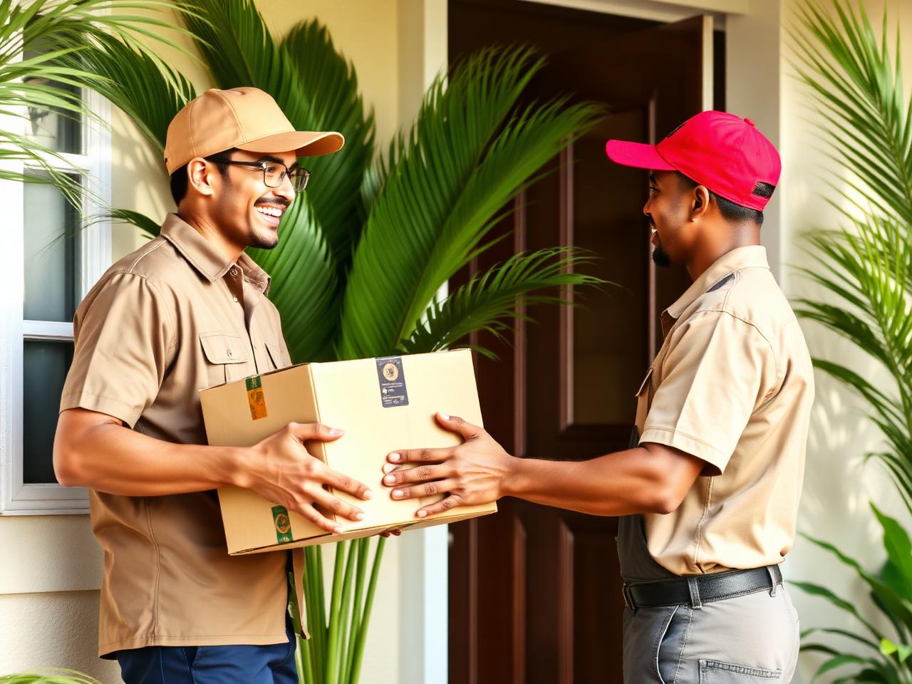 Entrega de paquete a un cliente